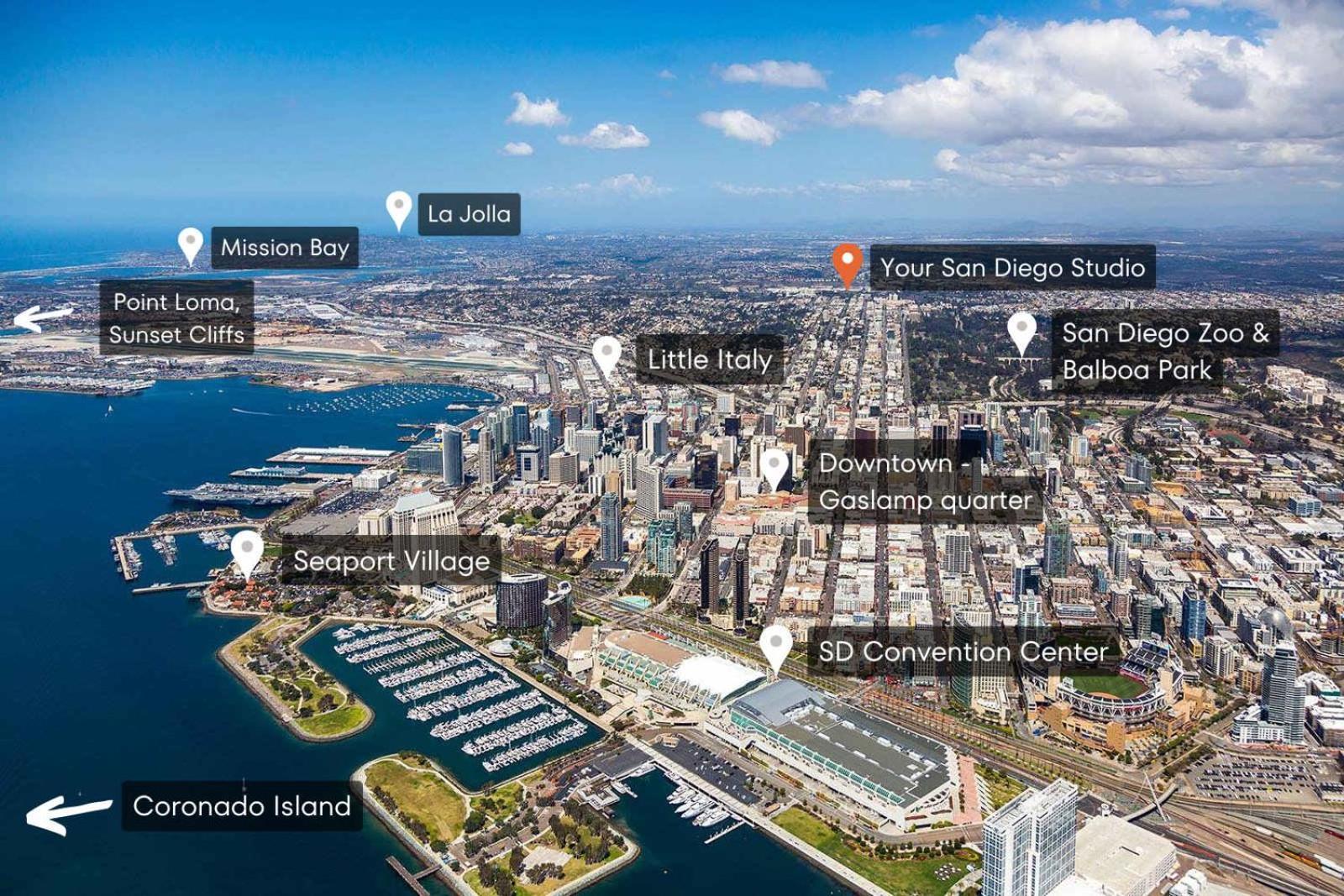 The San Diego Studio - Free Parking Εξωτερικό φωτογραφία